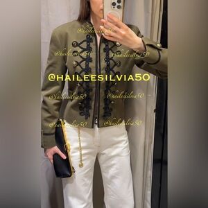 Zara BLAZER WITH EPAULETS AND FIREMAN CLASP